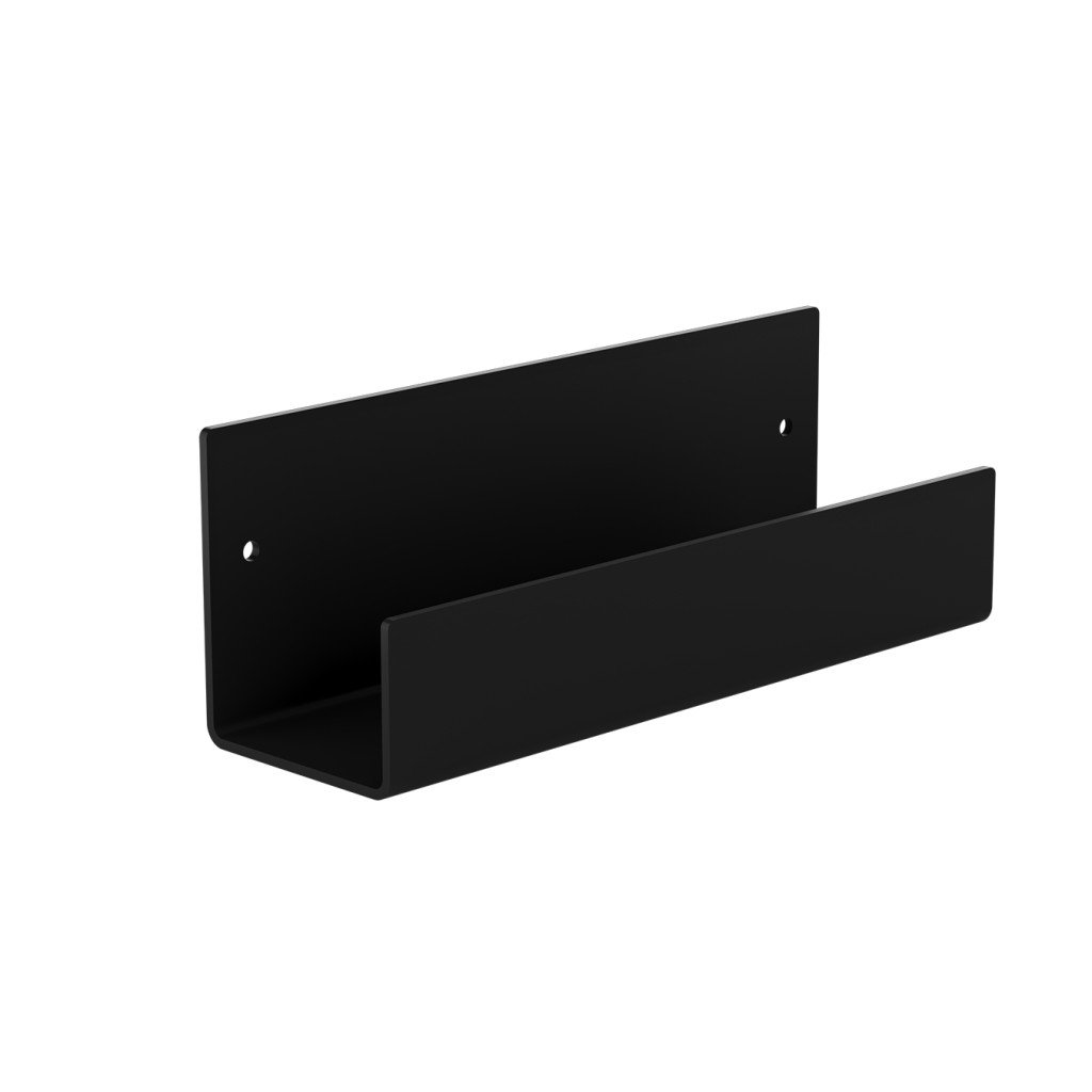 40_shelf_big_medium_ledger_black-1024x1024 723.40.05 Ράφι Προβολής /7,5cm Strantza – Black Mat 250x75x90 by Verdi - Image 1