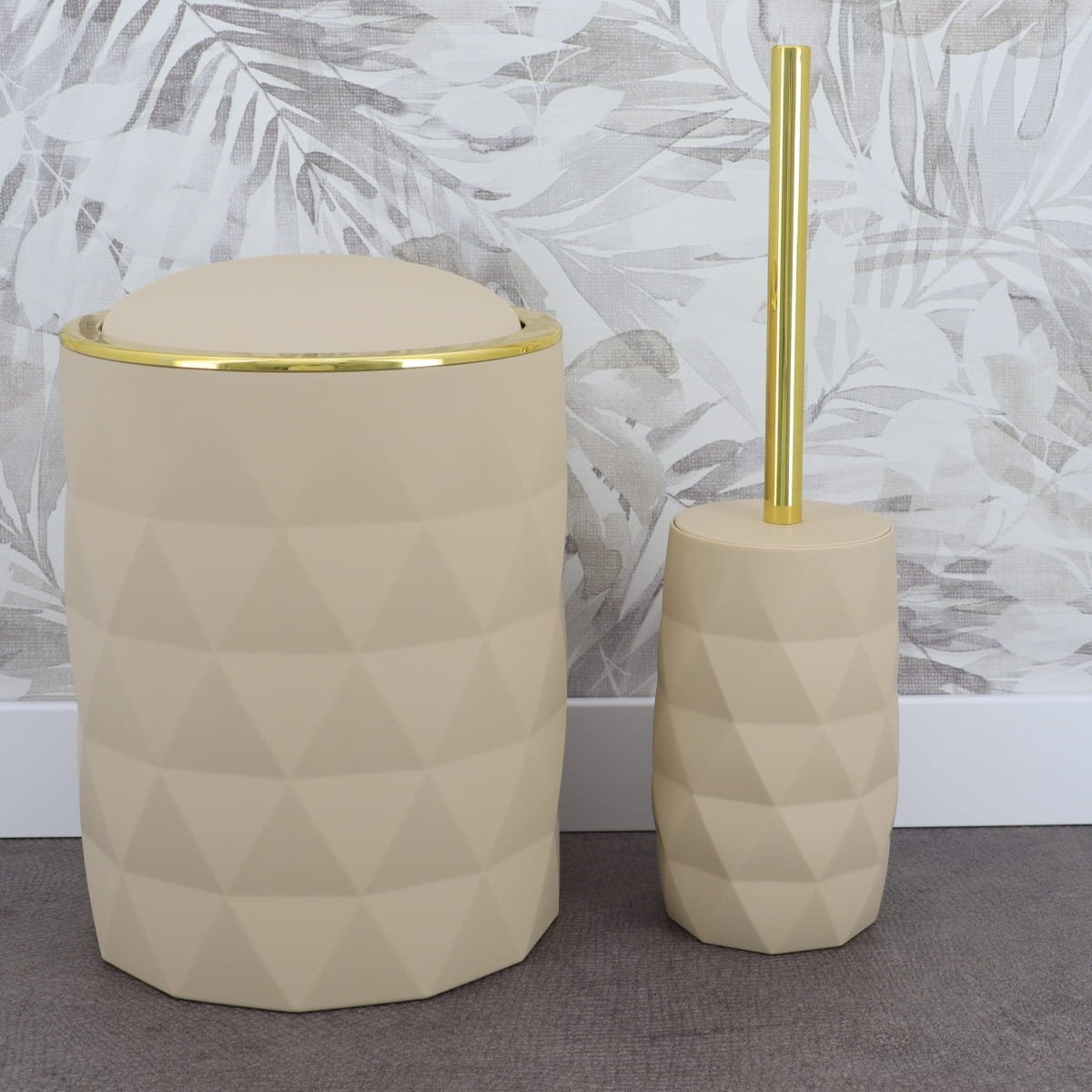 65138161-1 Σετ καλάθι μπάνιου 6 λίτρα με πιγκάλ abs Eurocasa - Image 1