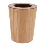 Κάδος δρύινος 9 λίτρα φυσικό ξύλο 22,50χ28,50 cm Eurocasa