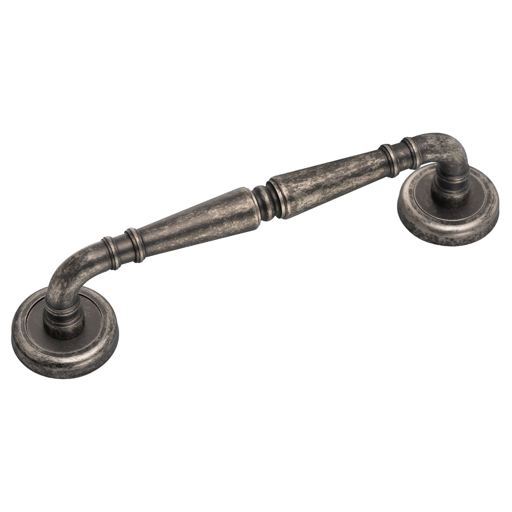 K381OS Roline Κ381 Λαβή Εξώπορτας από Ορείχαλκο Old Silver με Kέντρα 202mm - Image 1