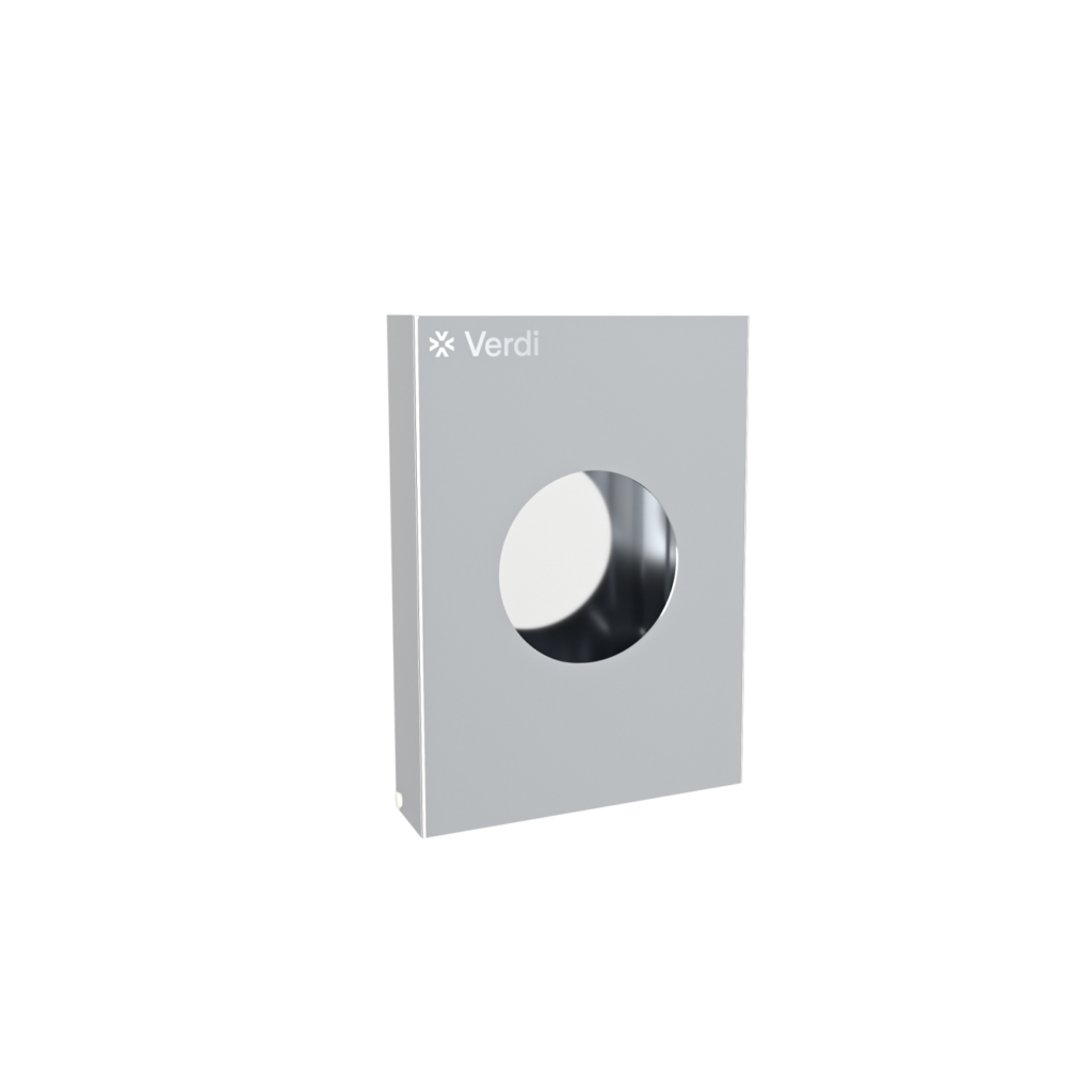 Tissue_box_S_chrome-1024x1024 504.28.88 ΘΗΚΗ ΓΙΑ ΣΑΚΟΥΛΕΣ ΥΓΙΕΙΝΗΣ 100x25x143 Chrome - by Verdi - Image 1