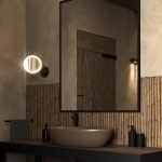 508.03.05 ΜΕΓΕΘΥΝΤΙΚΟΣ Χ3 ΚΑΘΡΕΠΤΗΣ LED / ARM LENGTH 380mm Black Mat - Image 2