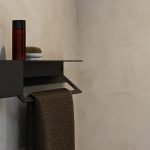 723.15.05 Πετσετοθήκη Με Ράφι Strantza – Black Mat 600x95x144 by Verdi - Image 2