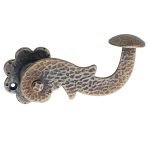 Πόμολα Πόρτας Με Ροζέτα Νίκελ Αντικέ Ζωγομετάλ 143