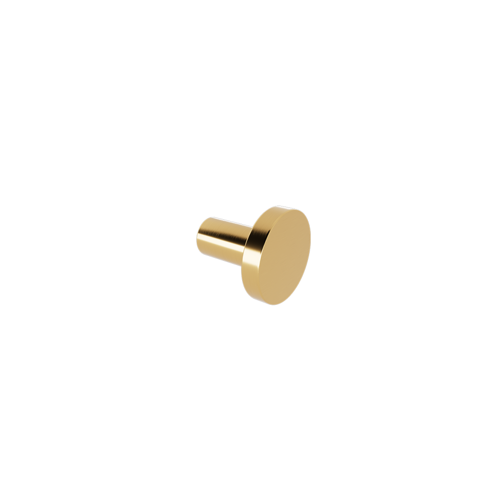 08_lamda_single_robe_hook_warmgold_BR-1024x1024 301.02.43 Άγκιστρο Lamda - Warm Gold Mat 38x40x38 by Verdi - Image 1