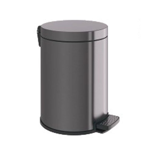 591.00.40 gun brs 591.00.40 ΧΑΡΤΟΔΟΧΕΙΟ 6 ΛΙΤΡΩΝ / SOFT CLOSE SYSTEM Omicron - Gun Metal Brushed 215×315 by Verdi - Image 1