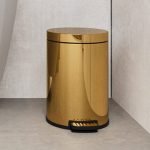 591.00.53 ΧΑΡΤΟΔΟΧΕΙΟ 6 ΛΙΤΡΩΝ / SOFT CLOSE SYSTEM Omicron - Warm Gold Gloss 215×315 by Verdi