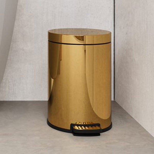 591.00.53 warm gl 591.00.53 ΧΑΡΤΟΔΟΧΕΙΟ 6 ΛΙΤΡΩΝ / SOFT CLOSE SYSTEM Omicron - Warm Gold Gloss 215×315 by Verdi - Image 1