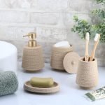 Σετ 4 τεμάχια αξεσουάρ μπάνιου  Eurocasa