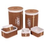 Σετ 6 τεμάχια bamboo φυσικό 42χ42χ58 cm Eurocasa