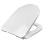 Καπάκι Τουαλέτας Βακελίτη ALPHA DSHAPE με Απλά Στηρίγματα σε Λευκό - 2201 by ΕΒΙΟΠ
