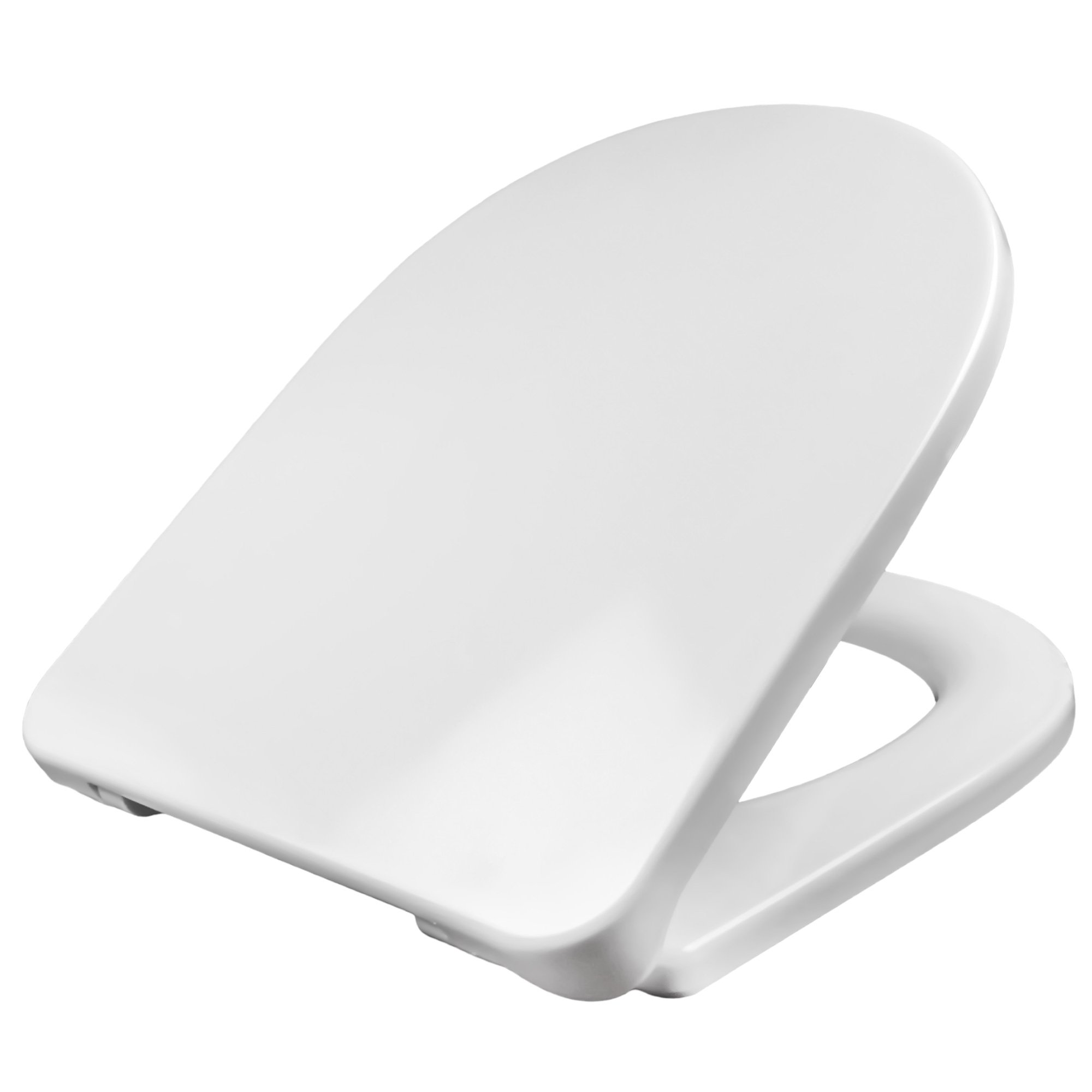 ALFA-PLAGIA Καπάκι Τουαλέτας Βακελίτη ALPHA DSHAPE με Απλά Στηρίγματα σε Λευκό - 2201 by ΕΒΙΟΠ - Image 1
