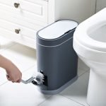 Αδιάβροχος Κάδος Πλαστικός SLIM LINE 8L Μπλέ με Σένσορα & ενσωματωμένο Πιγκάλ - Image 2