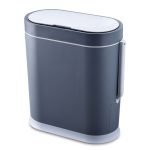 Αδιάβροχος Κάδος Πλαστικός SLIM LINE 8L Μπλέ με Σένσορα & ενσωματωμένο Πιγκάλ