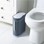 Αδιάβροχος Κάδος Πλαστικός SLIM LINE 8L Μπλέ με Σένσορα & ενσωματωμένο Πιγκάλ - Image 4