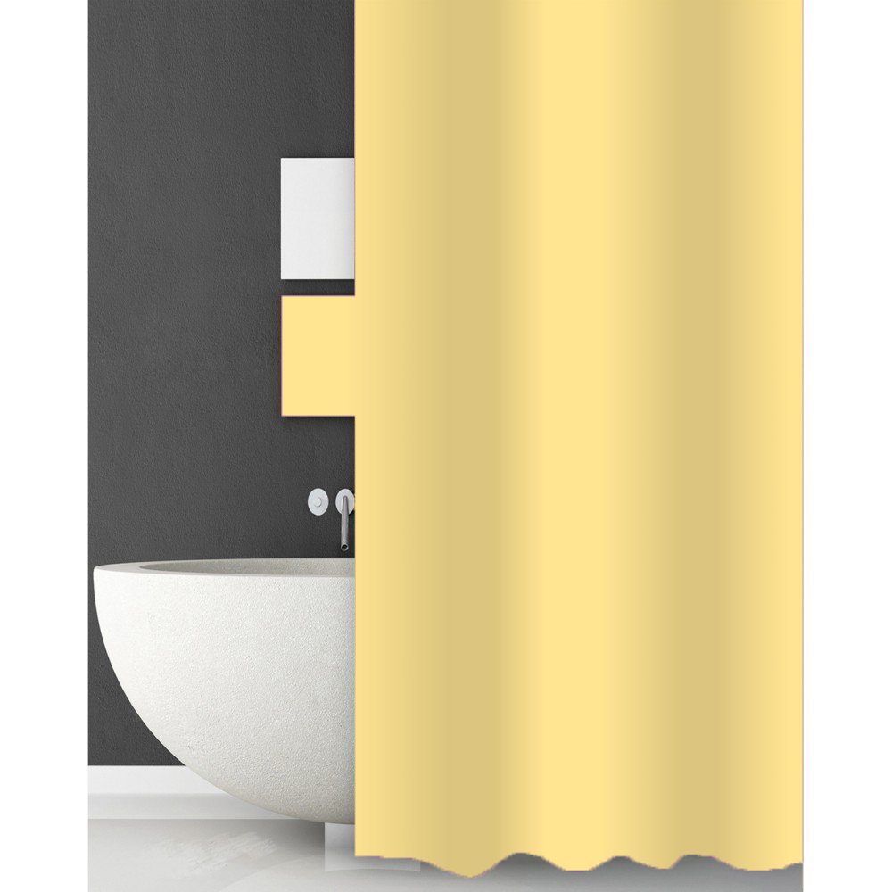 kourtina-mpaniou-solid-180-180-kitrini-1030kit ΚΟΥΡΤΙΝΑ ΜΠΑΝΙΟΥ SOLID180(Μ)X200(Υ) ΚΙΤΡΙΝΟ - Image 1