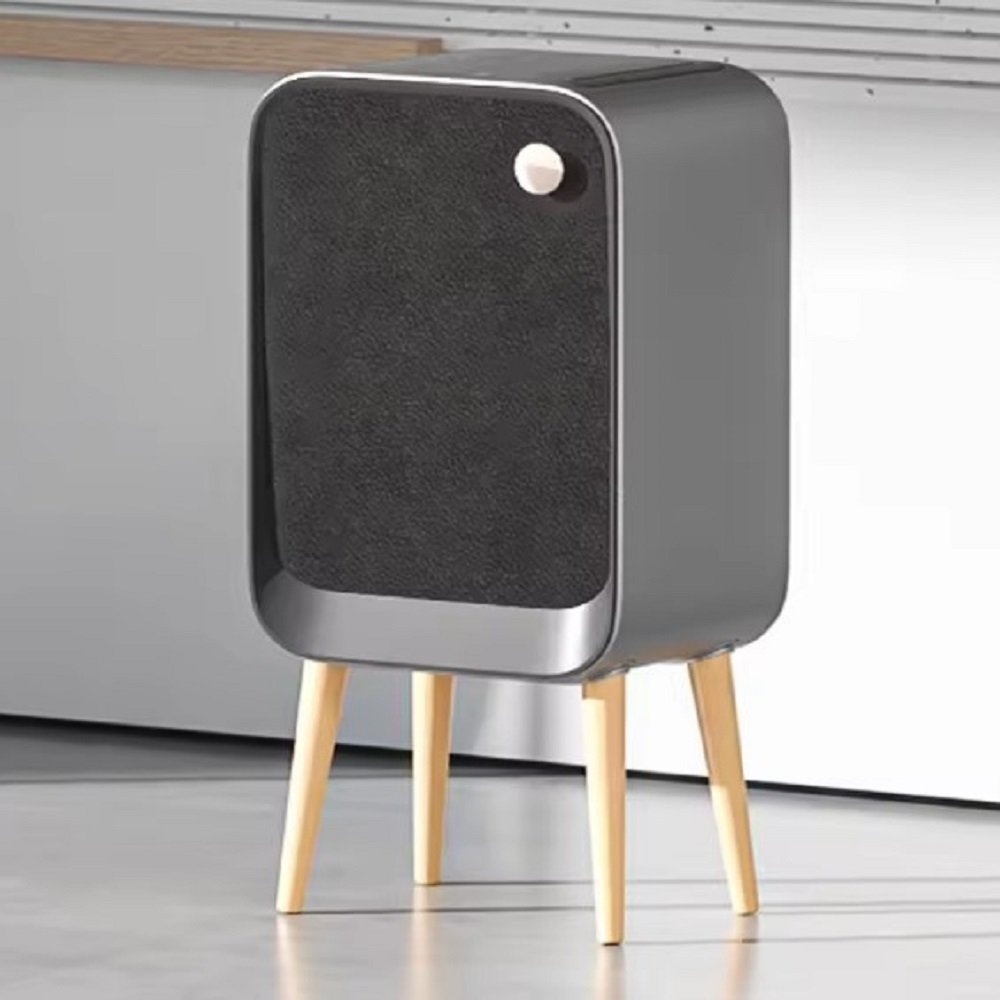 ΚΑΣ20Γ Κάδος Πλαστικός με Σένσορα 20lt Γκρι - Inox με Σένσορα και Ποδαράκια - Image 1