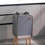 Κάδος Πλαστικός με Σένσορα 20lt Γκρι - Inox με Σένσορα και Ποδαράκια - Image 2