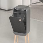 Κάδος Πλαστικός με Σένσορα 20lt Γκρι - Inox με Σένσορα και Ποδαράκια - Image 3