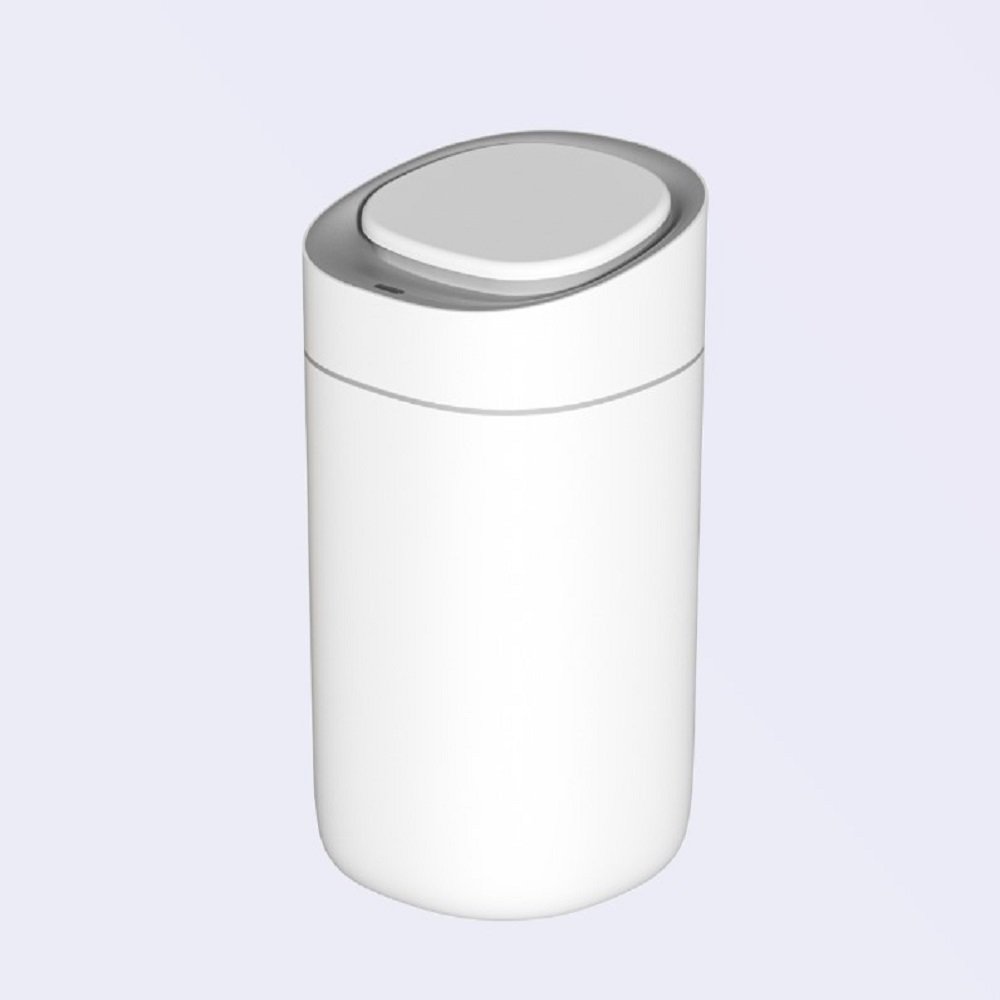 ΚΠΣ15L Κάδος Πλαστικός με Σένσορα 15lt Λευκό με Auto - Προσρόφηση Σακούλας - Image 1