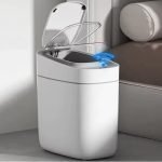 Κάδος Πλαστικός με Σένσορα 15lt Λευκό με Auto - Προσρόφηση Σακούλας - Image 3