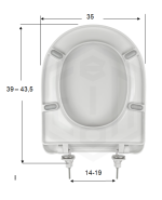 Καπάκι Τουαλέτας Βακελίτη ALPHA DSHAPE με Απλά Στηρίγματα σε Λευκό - 2201 by ΕΒΙΟΠ - Image 3