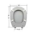 Καπάκι Τουαλέτας Βαρέως Τύπου Βακελίτη LIUTO (Ideal Standard) σε Ροζ - 1405 by ΕΒΙΟΠ - Image 2