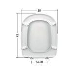 Καπάκι Τουαλέτας Βακελίτη ADONIS , Duroplast σε Λευκό - 27 by ΕΒΙΟΠ - Image 2