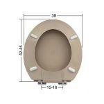 Καπάκι Τουαλέτας Βακελίτη REVERA (με κυκλικό σχήμα) Universal σε Μάυρο - 06-02 by ΕΒΙΟΠ - Image 2