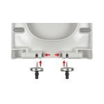 Καπάκι Τουαλέτας Βακελίτη VERMON (Slim) Soft Close σε Λευκό - 2601 by ΕΒΙΟΠ - Image 3