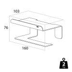 Tiger Colar Χαρτοθήκη με Ράφι Polished stainless steel 1314230346 - Image 11