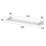 Tiger Noon Κρεμάστρα Διπλή 59.9 cm Chrome 1321130346 - Image 6