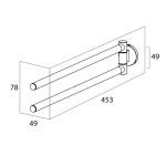 Tiger Noon Κρεμάστρα με Δύο Βραχίονες Chrome 1321230346 - Image 4