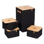 Σετ 4 τεμάχια καλάθια απλύτων 53χ33χ33 cm Eurocasa