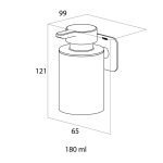 Tiger Colar Δοχείο Κρεμοσάπουνου Επιτοίχιο 180 ml Black 1313430746 - Image 11