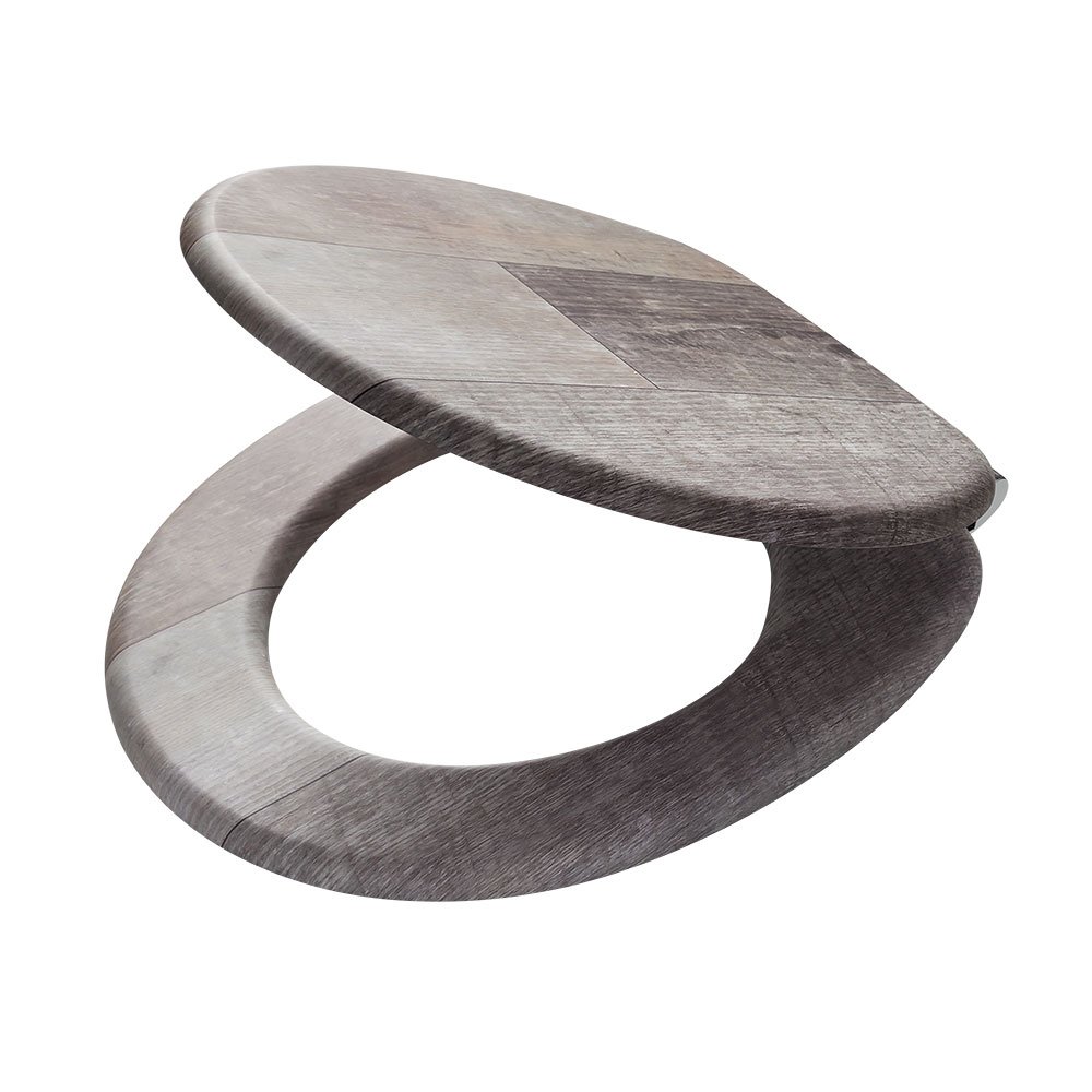 8720605753188-1 Tiger Old Wood Καπάκι Λεκάνης MDF Brown 800611 - Image 1