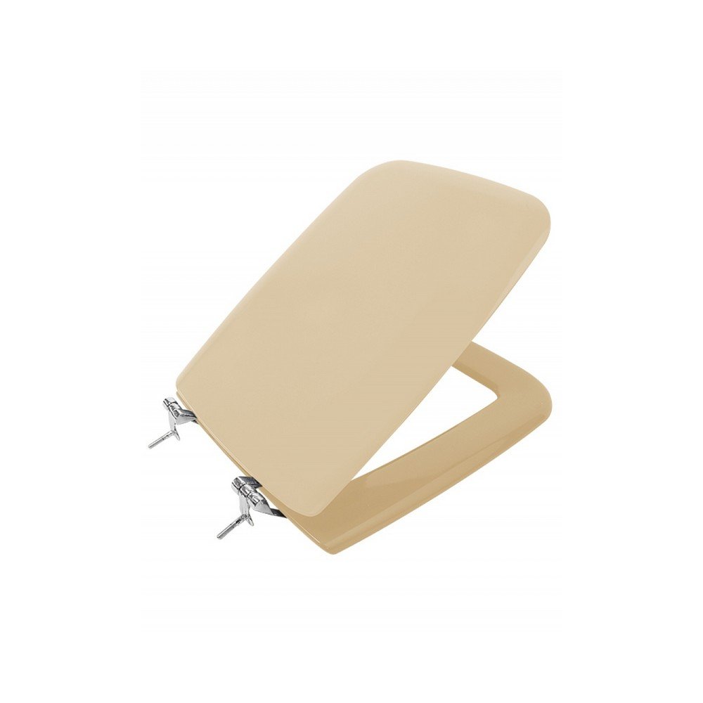 CONCA BEIGE Καπάκι Τουαλέτας Βακελίτη Βαρέως Τύπου (Τετράγωνο Σχήμα) CONGA σε Μπέζ - 0503 by ΕΒΙΟΠ - Image 1