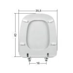 Καπάκι Τουαλέτας από Ξύλο & Πολυεστέρα για EMIRAMA (Ideal Standard) σε Λευκό - 17 by ΕΒΙΟΠ - Image 2