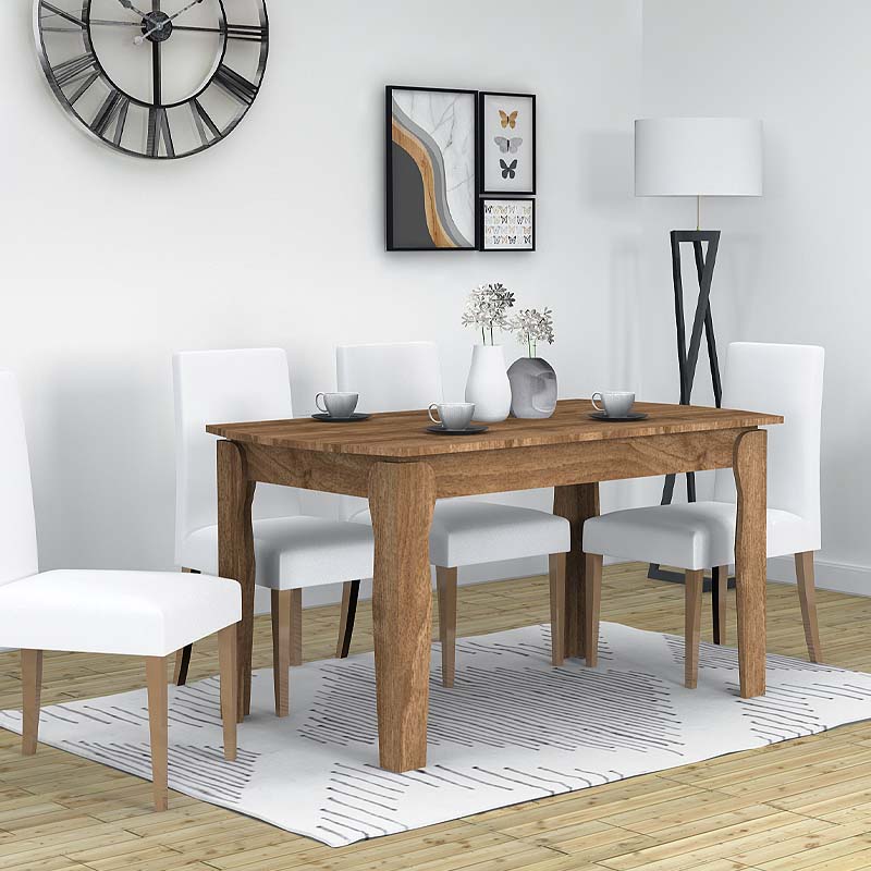 GP028-00671-1 Τραπέζι Marlon Megapap επεκτεινόμενο χρώμα καρυδί 140+40x80x76εκ. - Image 1