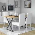 Τραπέζι Bette Megapap χρώμα φυσικό οξιάς - ανθρακί 140x80x76εκ.