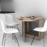 Τραπέζι Winslet Megapap επεκτεινόμενο χρώμα φυσικό οξιάς 34(63+63)x80x76εκ.