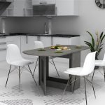 Τραπέζι Winslet Megapap επεκτεινόμενο χρώμα γκρι σκυροδέματος 34(63+63)x80x76εκ.