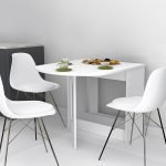 Τραπέζι Winslet Megapap επεκτεινόμενο χρώμα λευκό 34(63+63)x80x76εκ.