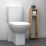 Στήλη μπάνιου Murray Megapap χρώμα φυσικό οξιάς 16x14x70εκ.