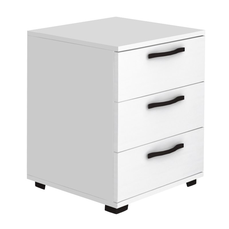 GP028-01173-0 Κομοδίνο - συρταριέρα γραφείου Roco Megapap χρώμα λευκό 40x39x57εκ. - Image 1