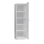 Ντουλάπα ρούχων Victoria Megapap μονόφυλλη χρώμα λευκό 50x60x181εκ.