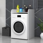 Έπιπλο πλυντηρίου Toren Megapap χρώμα λευκό 65x60x100εκ.