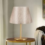 Φωτιστικό επιτραπέζιο Rosenthal Megapap ύφασμα Pvc χρώμα χρυσό 22x17x37εκ.