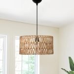 Φωτιστικό οροφής Sarkiz Megapap E27 από σχοινί μονόφωτο χρώμα φυσικό Ø30x70εκ.