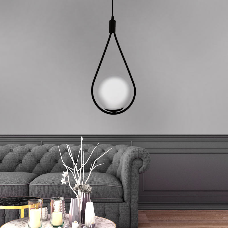 GP030-00063-1 Φωτιστικό οροφής Shemesh Megapap E27 μεταλλικό μονόφωτο χρώμα μαύρο 20x20x85εκ. - Image 1